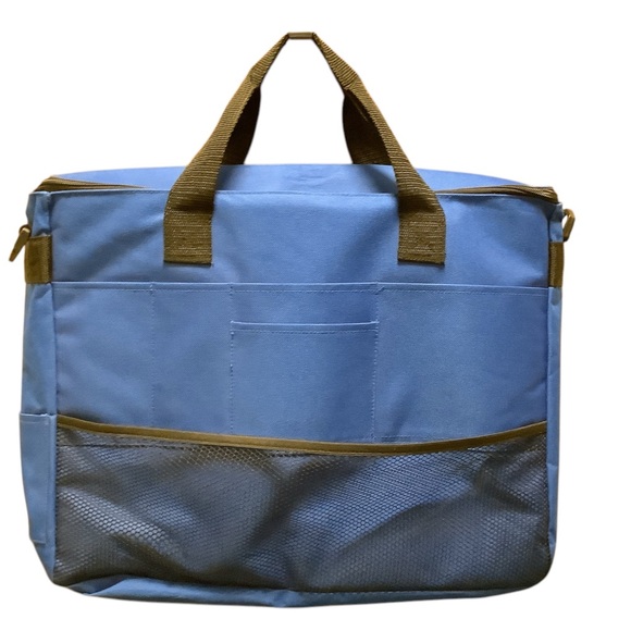 Handbags - Blue and Black Bag with Durable Fabric and small coin bag & Detachable Strap NEW